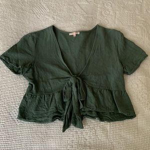 Pacsun Tie Front Top